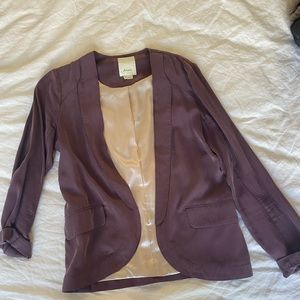Anthropologie Purple/Grey Blazer